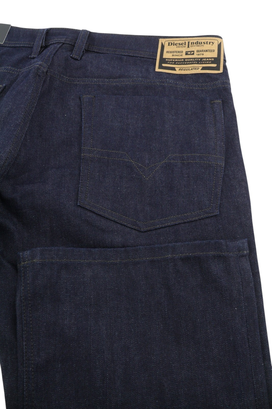 DIESEL Zatiny RB060 vyriški džinsai W36/L32, laisvo kirpimo, su sagomis, tamsiai mėlyni, džinsinio audinio. 