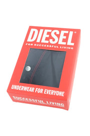 DIESEL Uubx-Stark vyriški apatiniai XL dydžio bokseriai su elastingu juosmeniu, logotipu, visiems metų laikams, juodi 