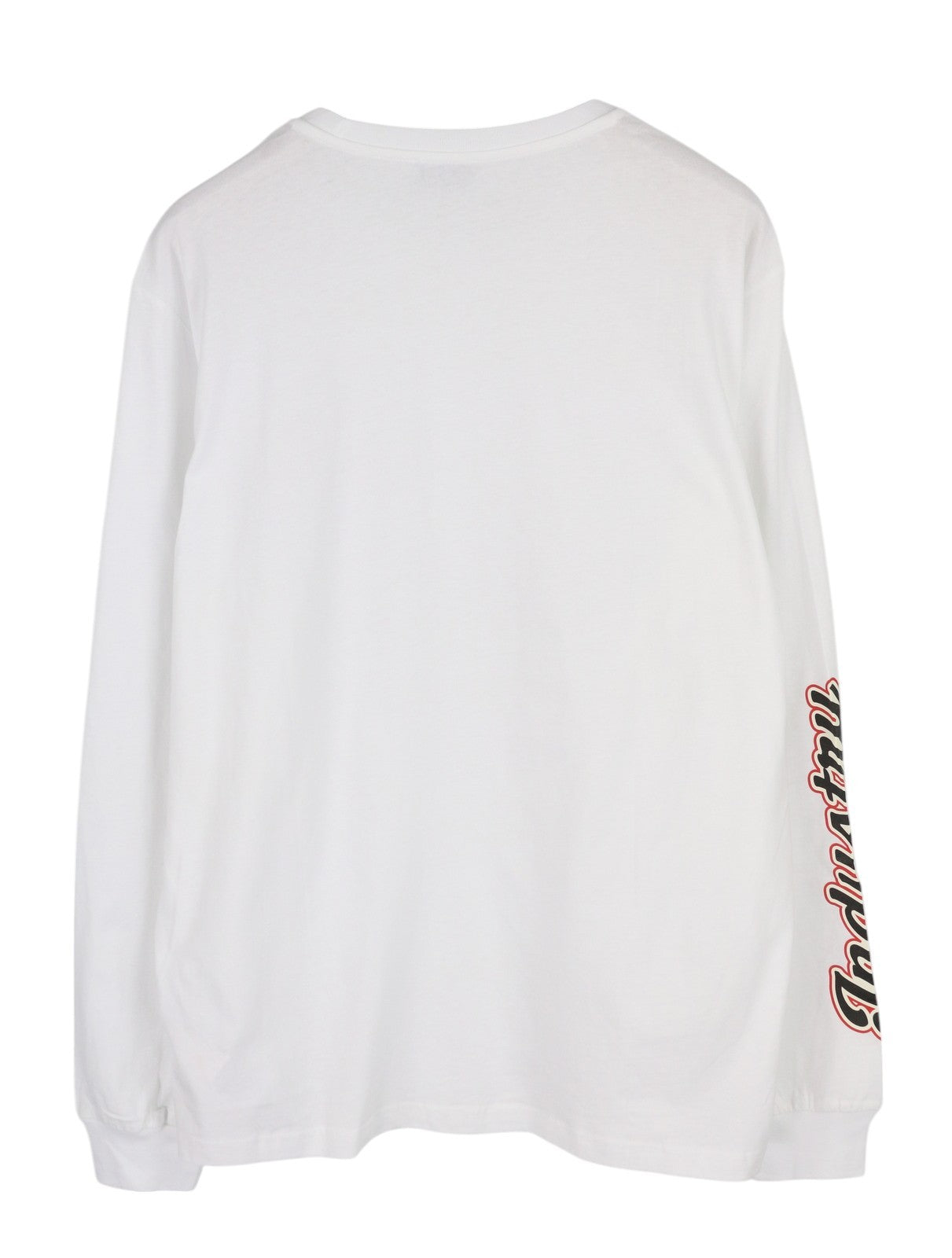 DIESEL T-Diegos-LS-K27 vyriški marškinėliai su ilgomis rankovėmis, 2XL dydžio, balti, apvalios iškirptės, trikotažo logotipu. 