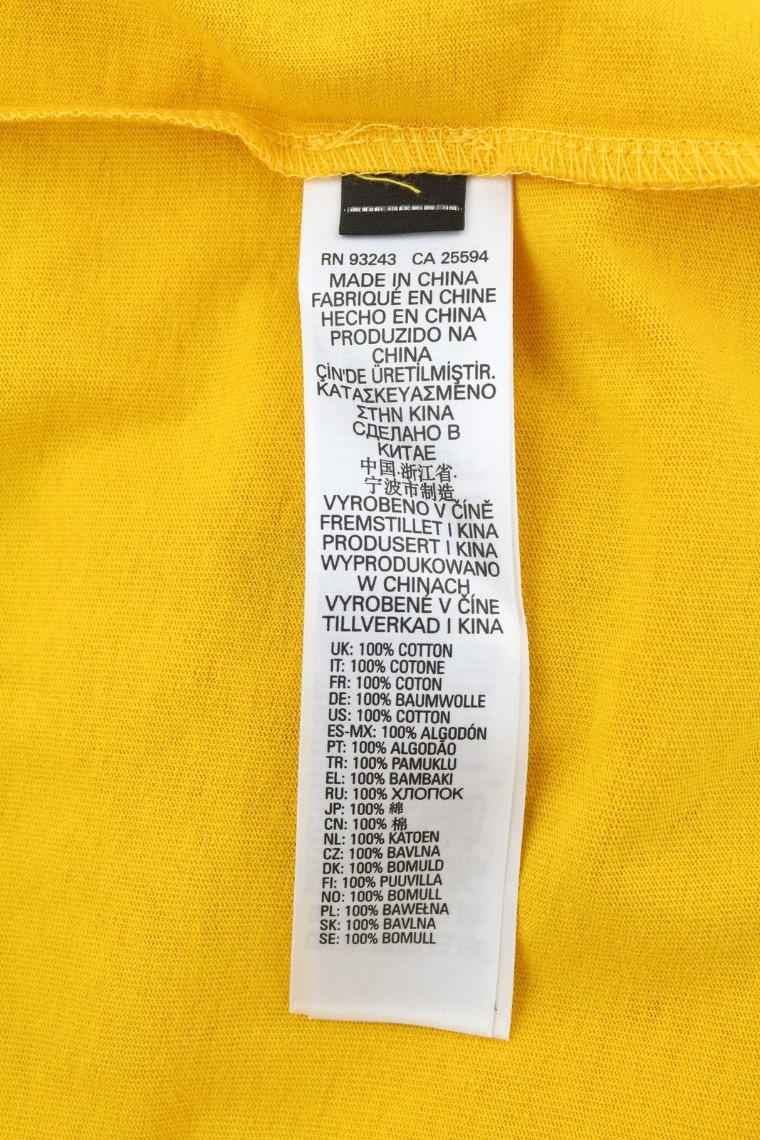 DIESEL T-Just-LS-B51 vyriški marškinėliai M su geltona apvalia apykakle ir ilgomis rankovėmis, trikotažo logotipu 