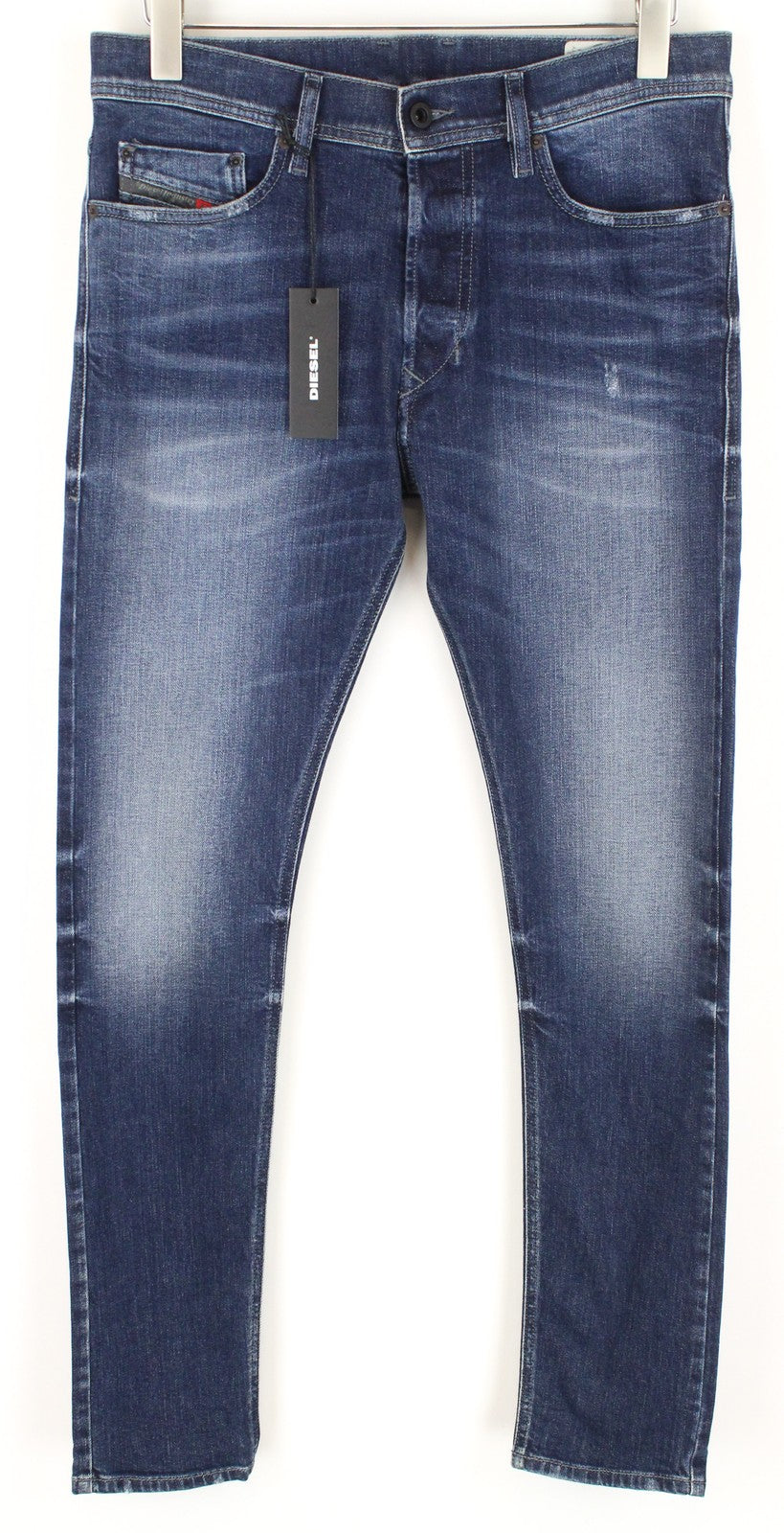 DIESEL Tepphar R39M0 Men Jeans W30/L32 Blue Slim Carrot Fit Cotton Stretch Wash
