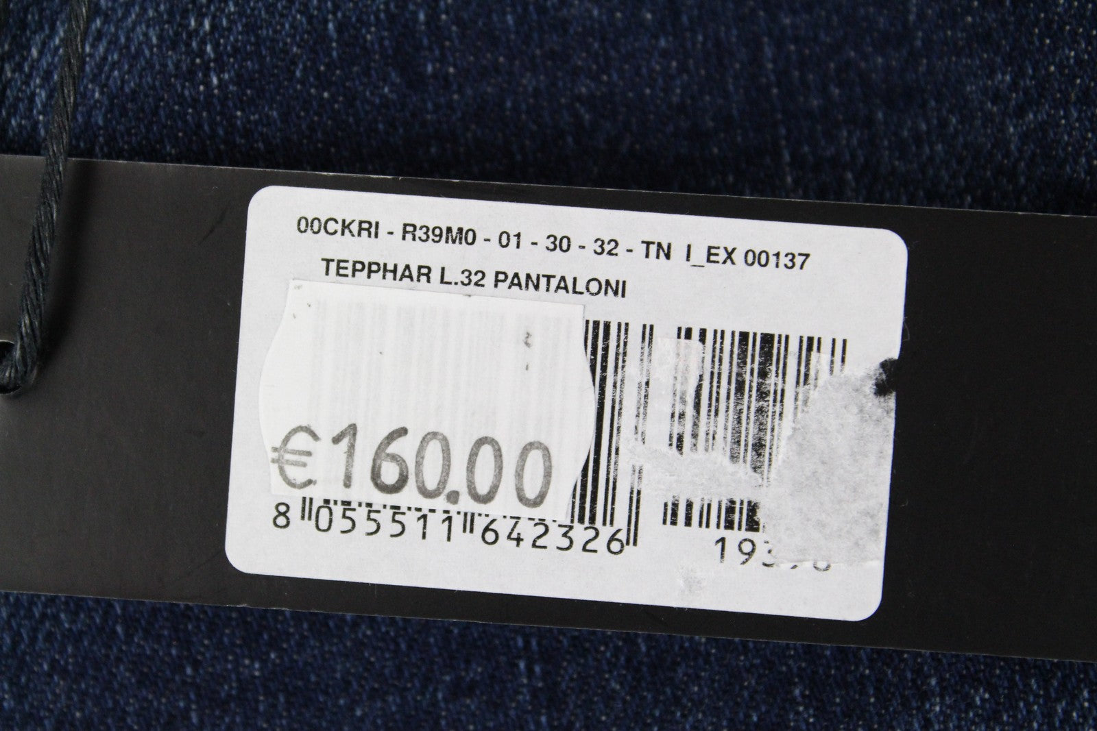 DIESEL Tepphar R39M0 Men Jeans W30/L32 Blue Slim Carrot Fit Cotton Stretch Wash