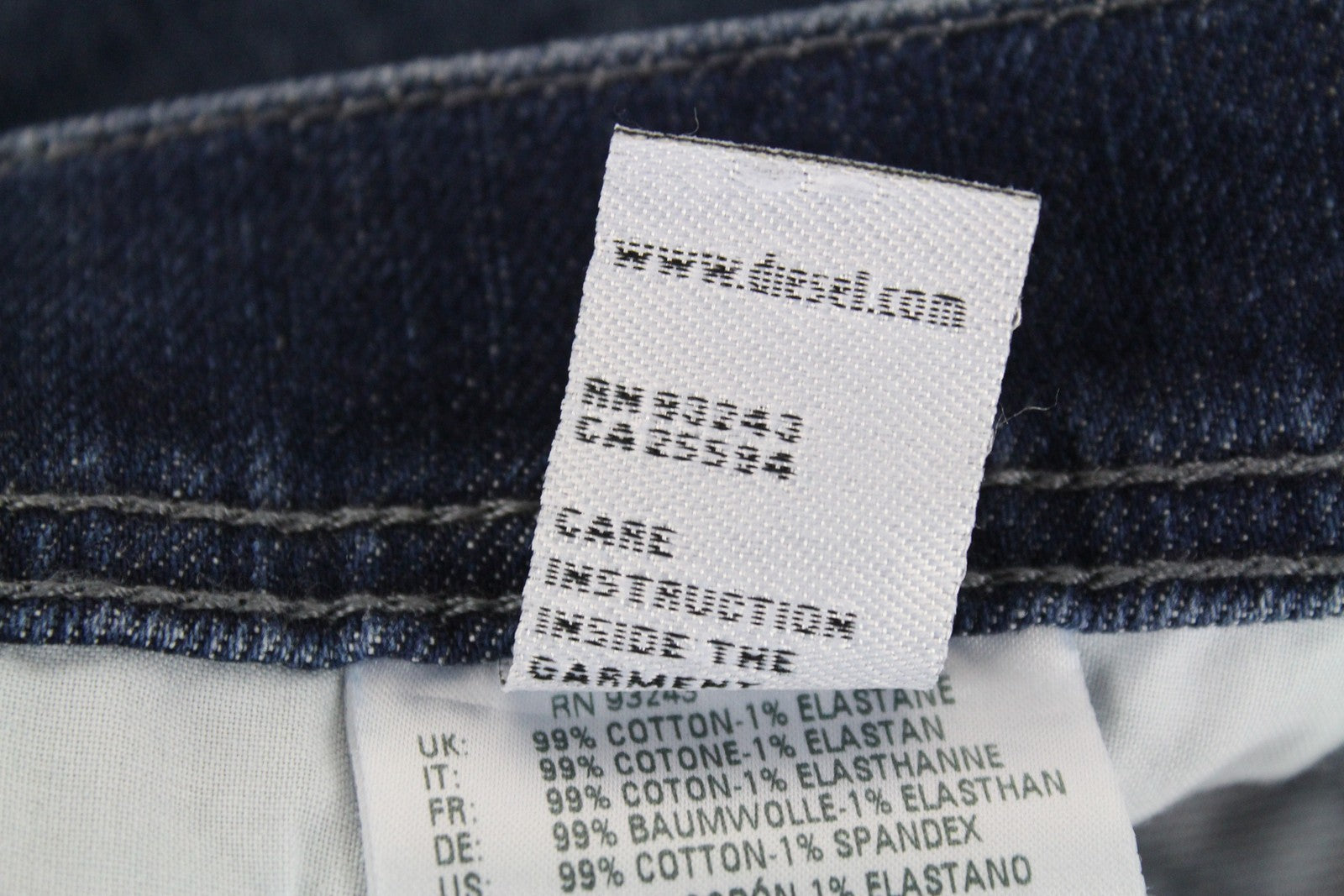 DIESEL Tepphar R39M0 Men Jeans W30/L32 Blue Slim Carrot Fit Cotton Stretch Wash