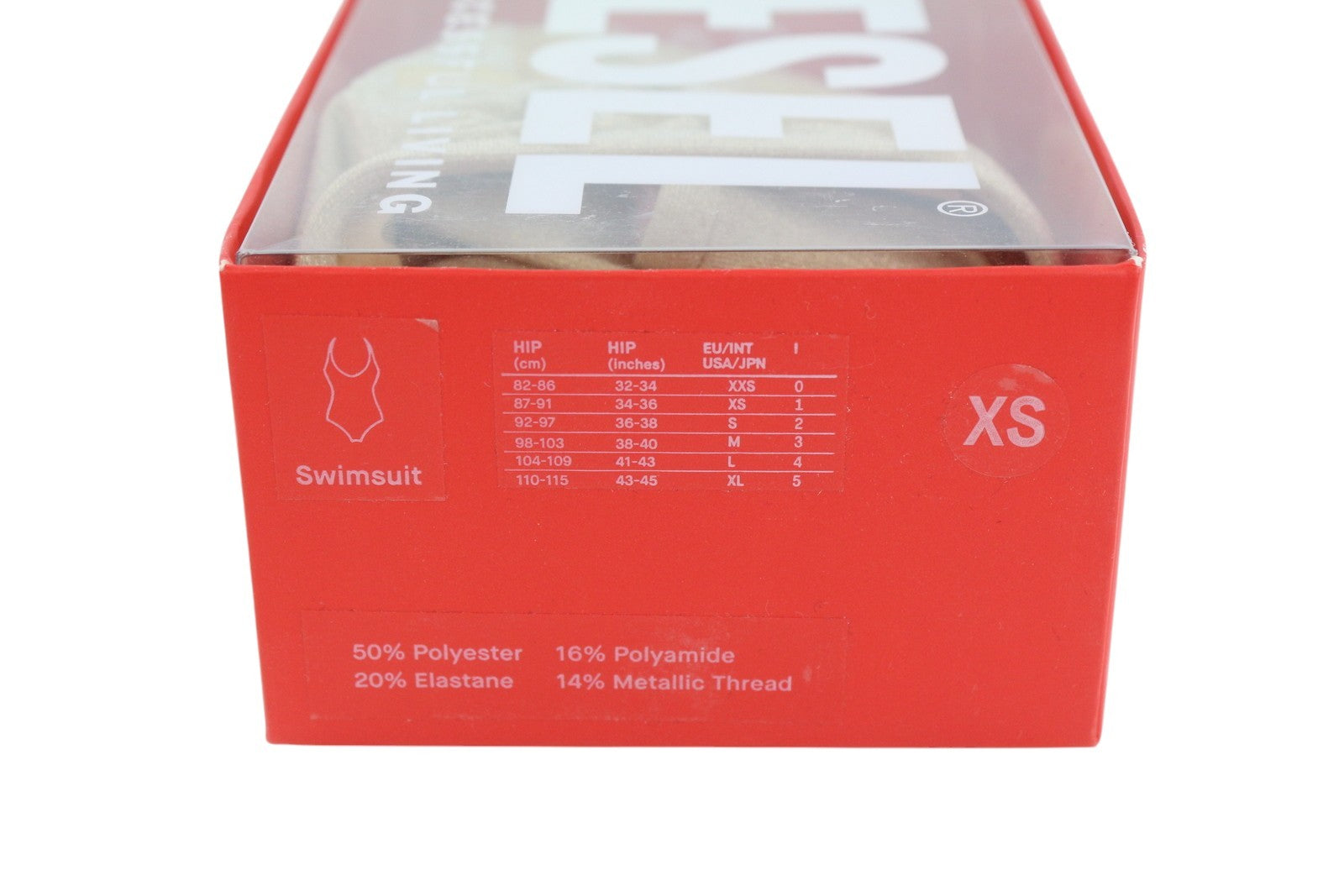 DIESEL Bfsw-Gretel moteriškas maudymosi kostiumėlis XS, vientisas, RRP 110 €, tamprus, blizgučiais gelsvas 