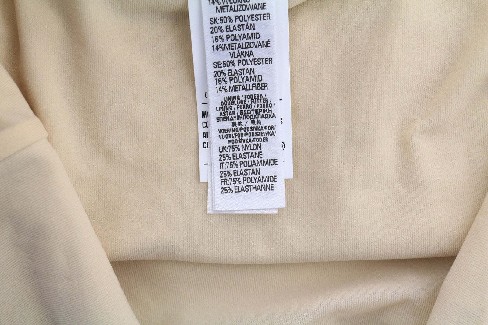 DIESEL Bfsw-Gretel moteriškas maudymosi kostiumėlis XS, vientisas, RRP 110 €, tamprus, blizgučiais gelsvas 