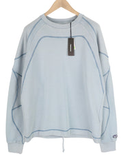 DIESEL S-Ribal vyriškas džemperis, L dydžio, mėlynas, megztinis su apvalia kaklo iškirpte, medvilninis, rekomenduojama kaina – 195 € 