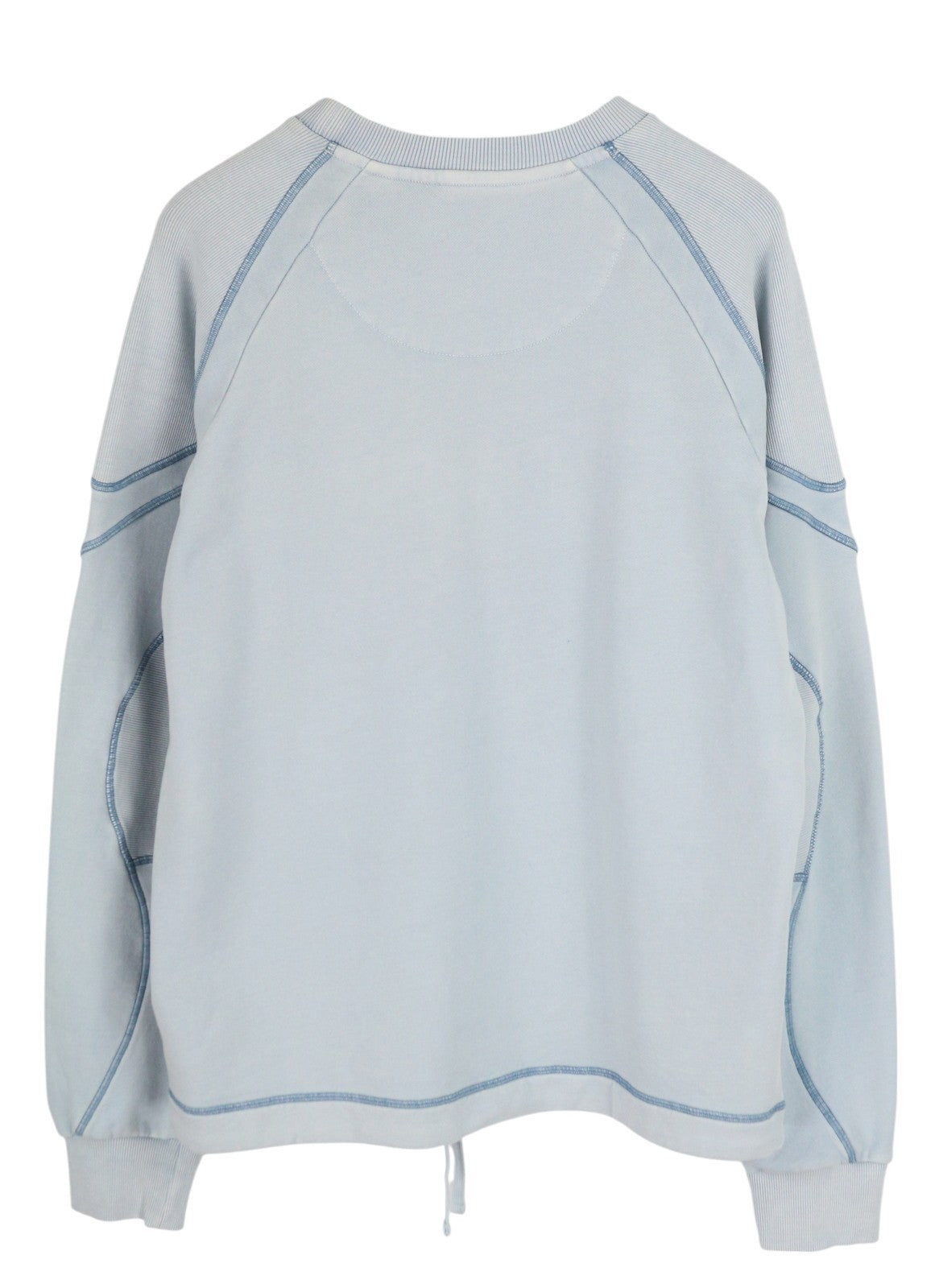 DIESEL S-Ribal vyriškas džemperis, L dydžio, mėlynas, megztinis su apvalia kaklo iškirpte, medvilninis, rekomenduojama kaina – 195 € 