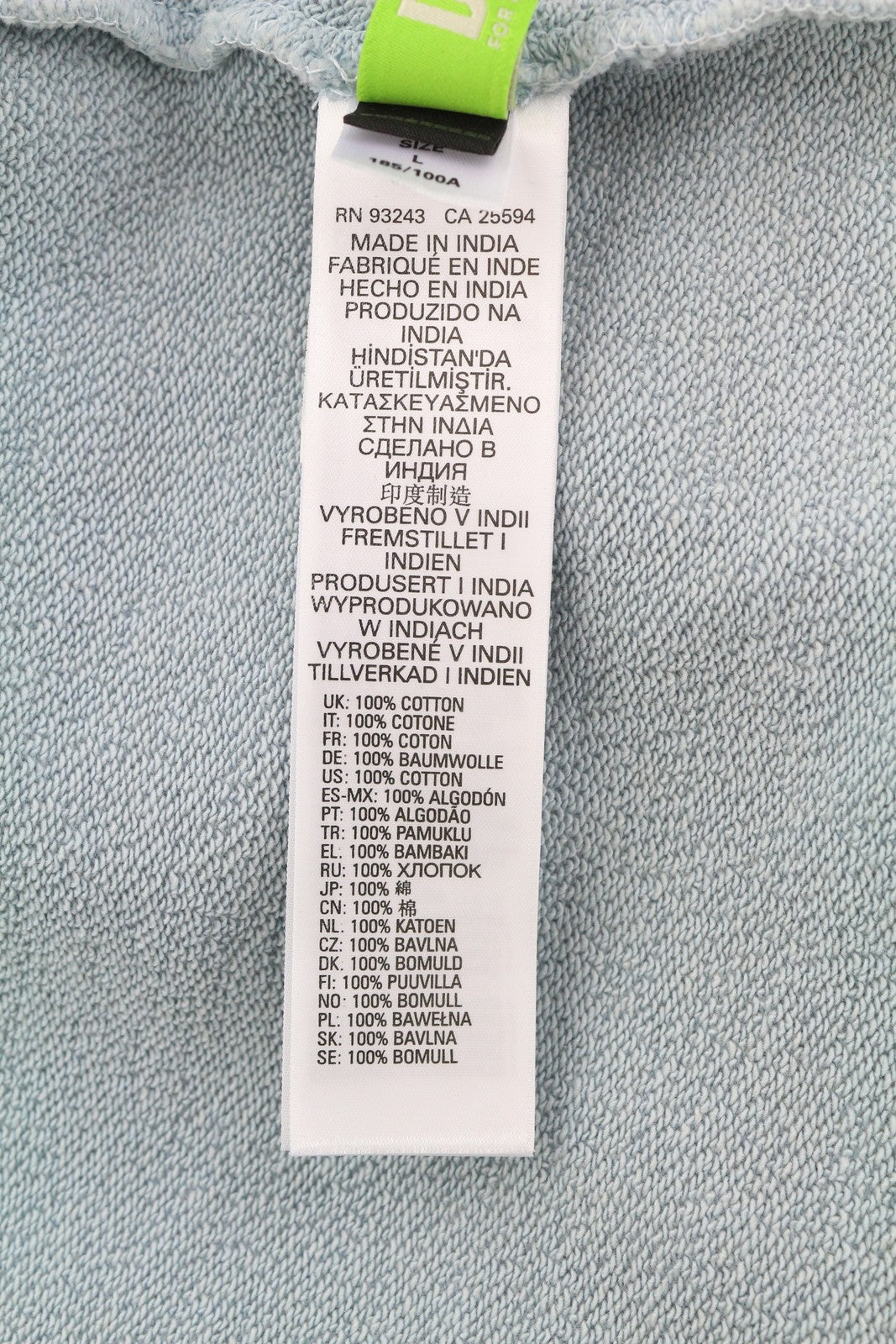 DIESEL S-Ribal vyriškas džemperis, L dydžio, mėlynas, megztinis su apvalia kaklo iškirpte, medvilninis, rekomenduojama kaina – 195 € 