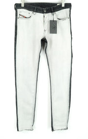 DIESEL Sleenker-X-SP 082AX vyriški džinsai W31 L32 Slim Skinny pilki medvilniniai tamprūs džinsai 