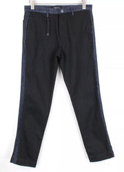 REPLAY Atelier vyriški W31/L30 juodi mėlyni ploni džinsiniai laisvalaikio džinsai su kišenėmis 