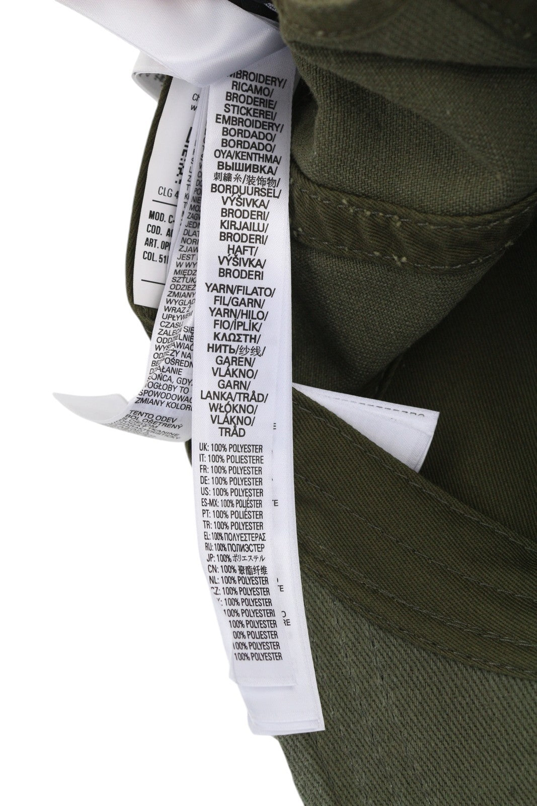 DIESEL C-Stone vyriška beisbolo kepurė su D-Rill Usion siuvinėta žalia medvilnė 