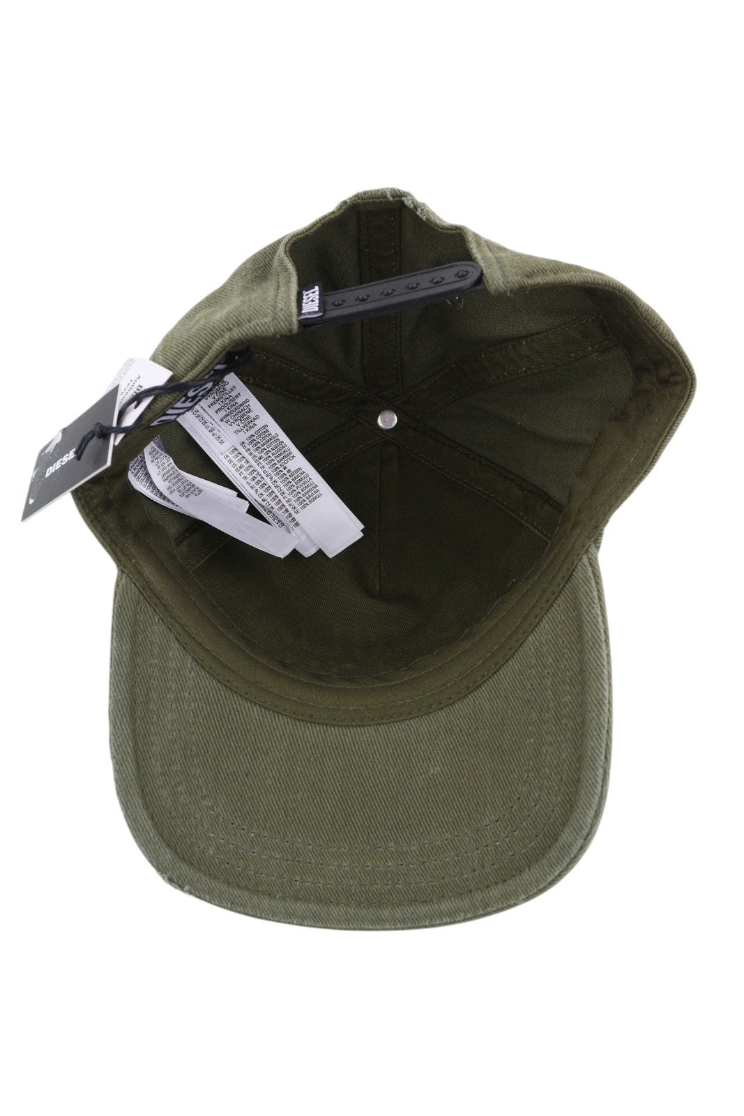 DIESEL C-Stone vyriška beisbolo kepurė su D-Rill Usion siuvinėta žalia medvilnė 