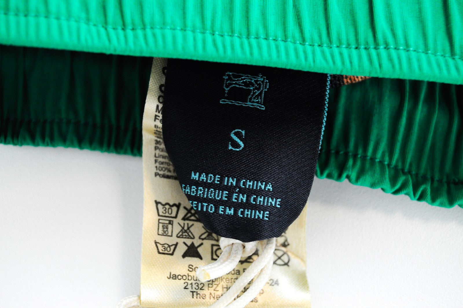 SCOTCH & SODA Ams Couture Mens Swimwear S Pull-On Green Cotton Blend Lined