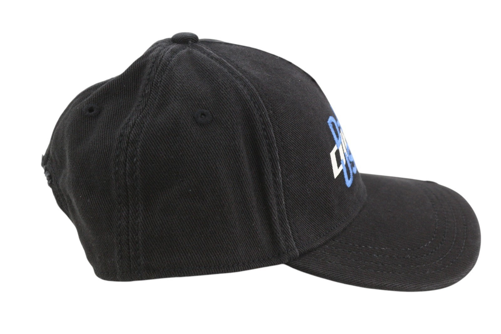 DIESEL C-Stone Men Cap 1 Baseball D-Rill Usion Embroidered Black Cotton RRP€70