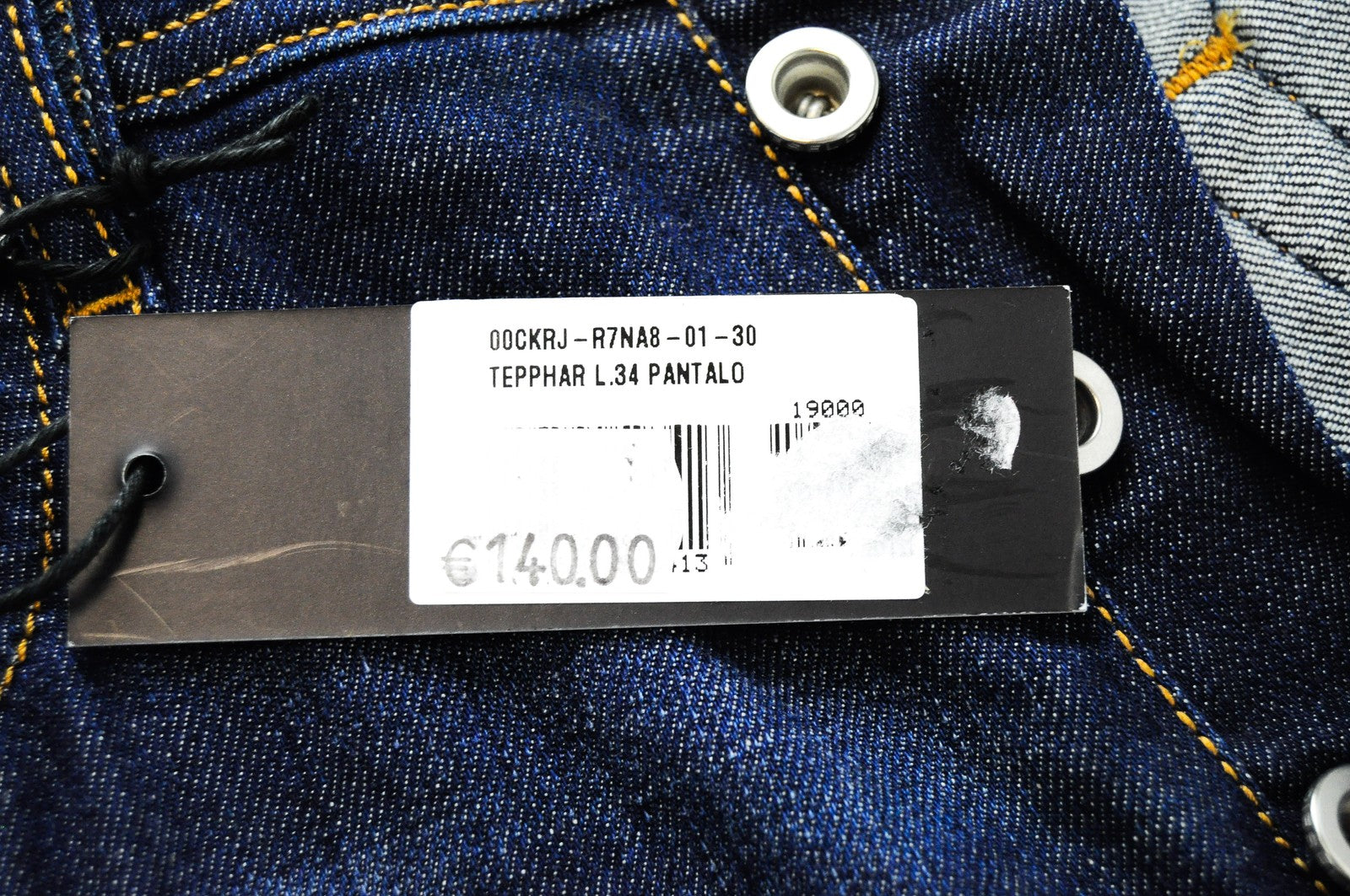 DIESEL Tepphar R7NA8 Mens Jeans W30 L34 Slim Carrot  Cotton Wash Blue Denim