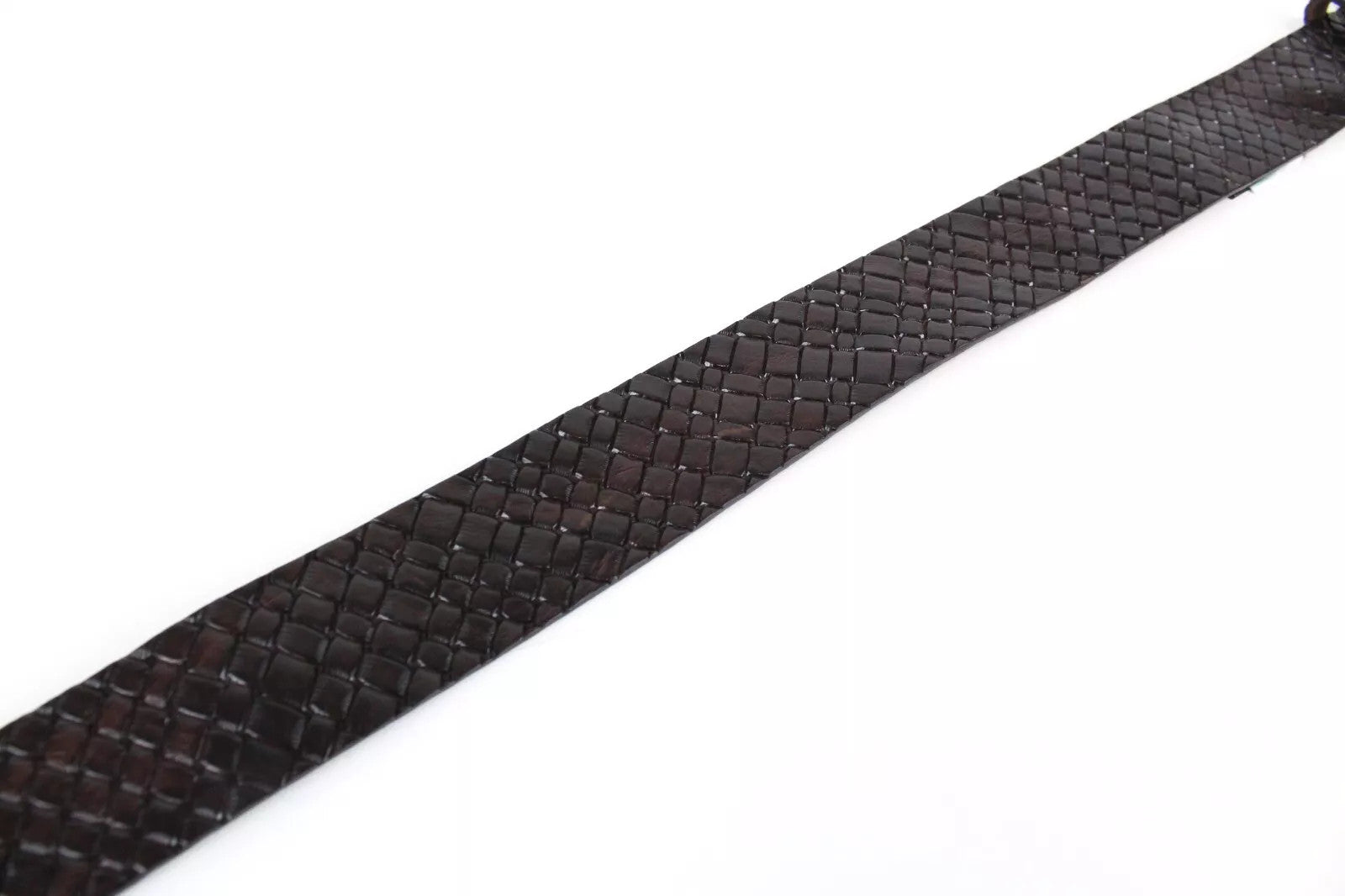 REPLAY rudas raštuotas karvės odos diržas, 85 cm, vyriškas su sagtimi 