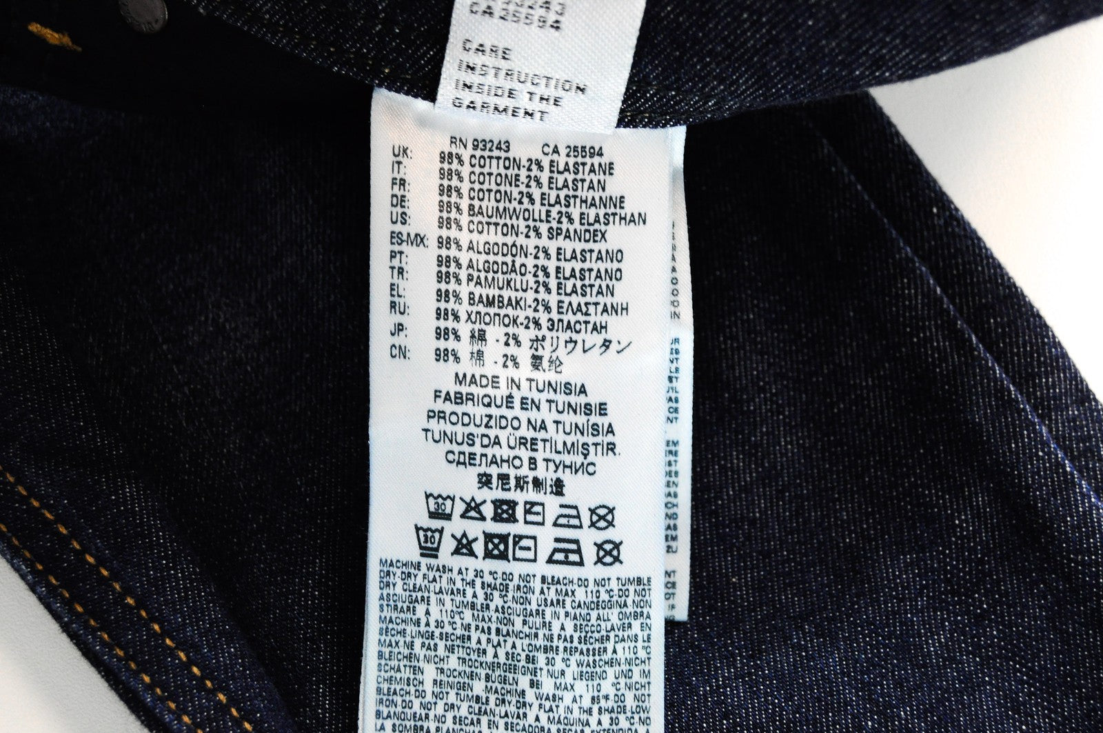 DIESEL Tepphar R7NA8 vyriški džinsai W30/L34 Slim Carrot Fit mėlyni medvilniniai laisvalaikio stiliaus skalbiniai 