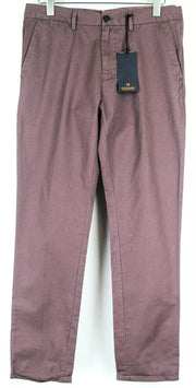 SCOTCH & SODA Stuart Purple W32/L32 Men's Cotton Slim Fit Everyday Trousers