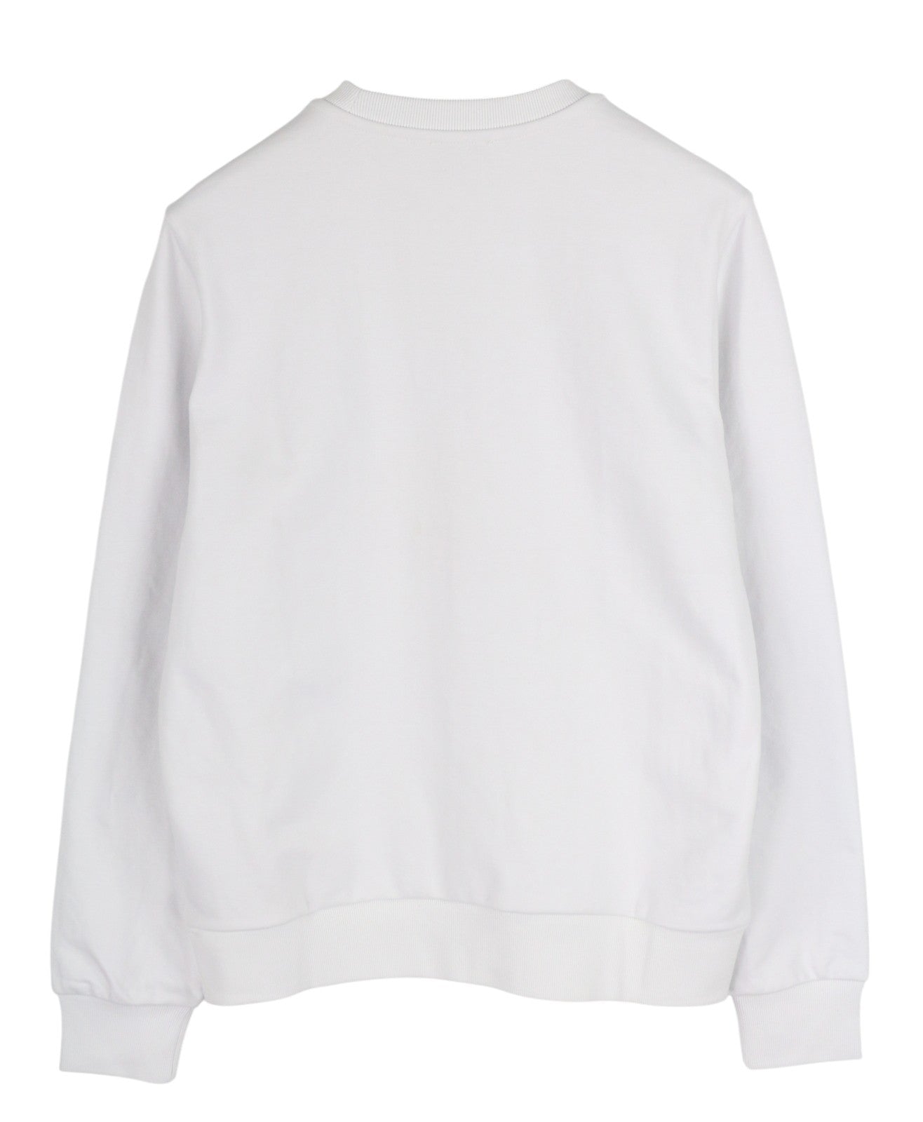 DIESEL S-Ginn-K28 vyriškas džemperis M, baltas, apvalia kaklo iškirpte, priekyje, rekomenduojama kaina – 125 € 