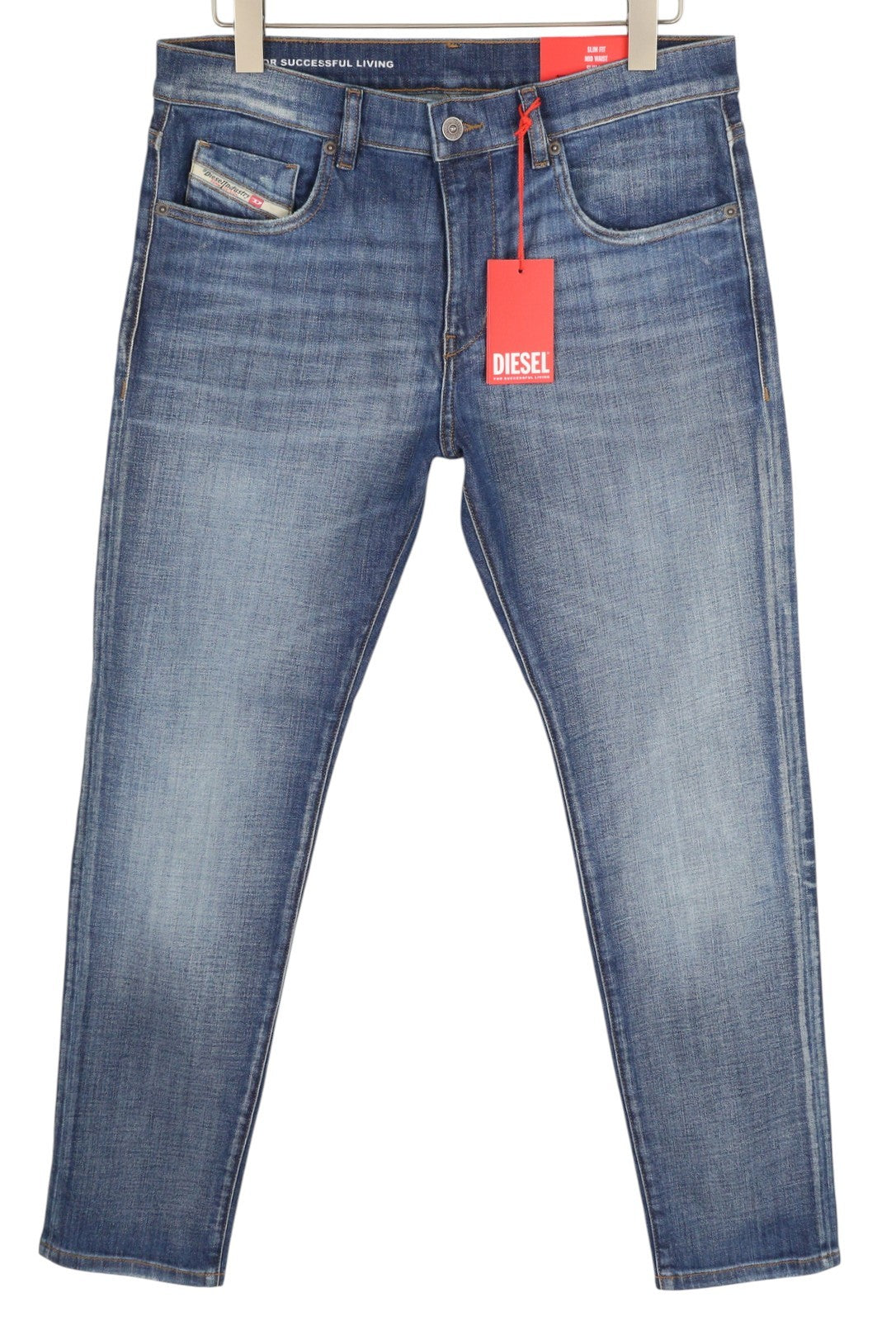 DIESEL 2019 D-Strukt 0DQAE vyriški džinsai W33/L30 Slim Fade Effect Denim, rekomenduojama kaina 175 € 