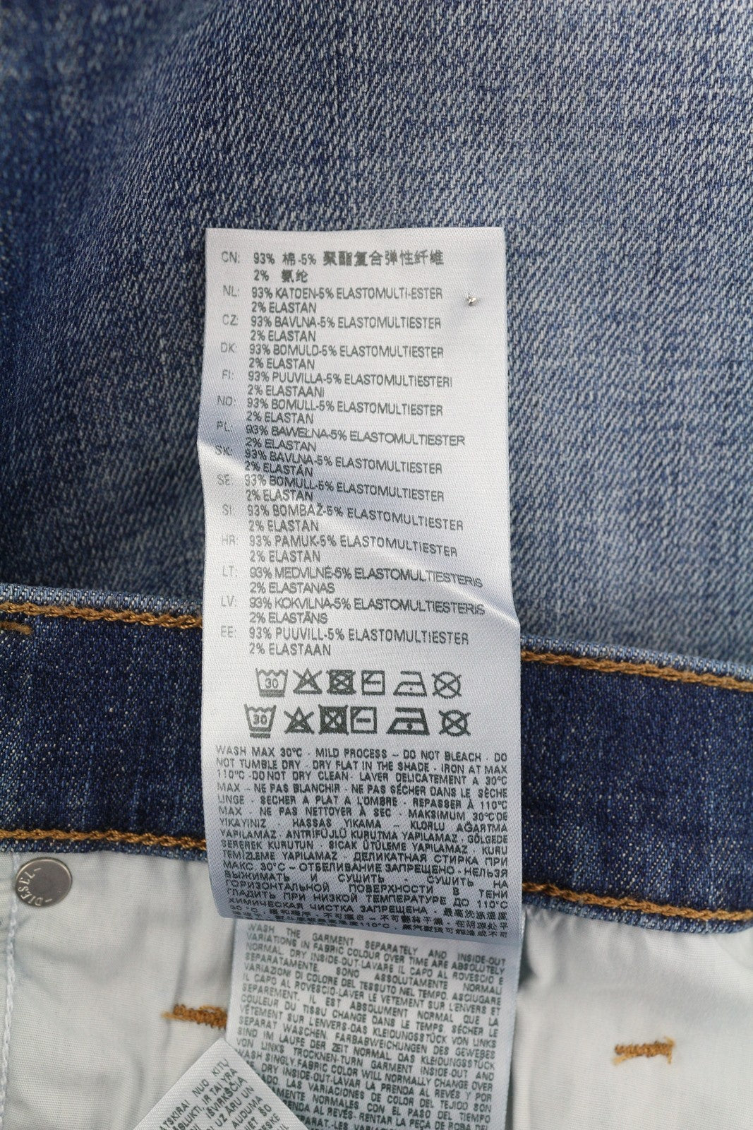 DIESEL 2019 D-Strukt 0DQAE vyriški džinsai W33/L30 Slim Fade Effect Denim, rekomenduojama kaina 175 € 