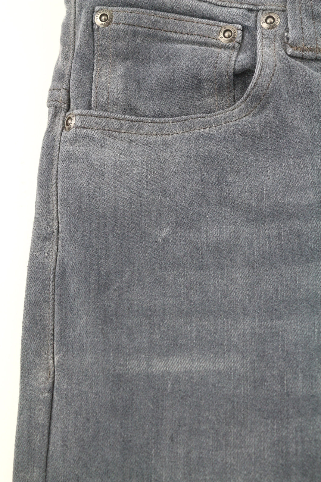 NUDIE JEANS Thin Finn Men Jeans W28/L32 Slim Fit Grey Cotton Stretch Washed