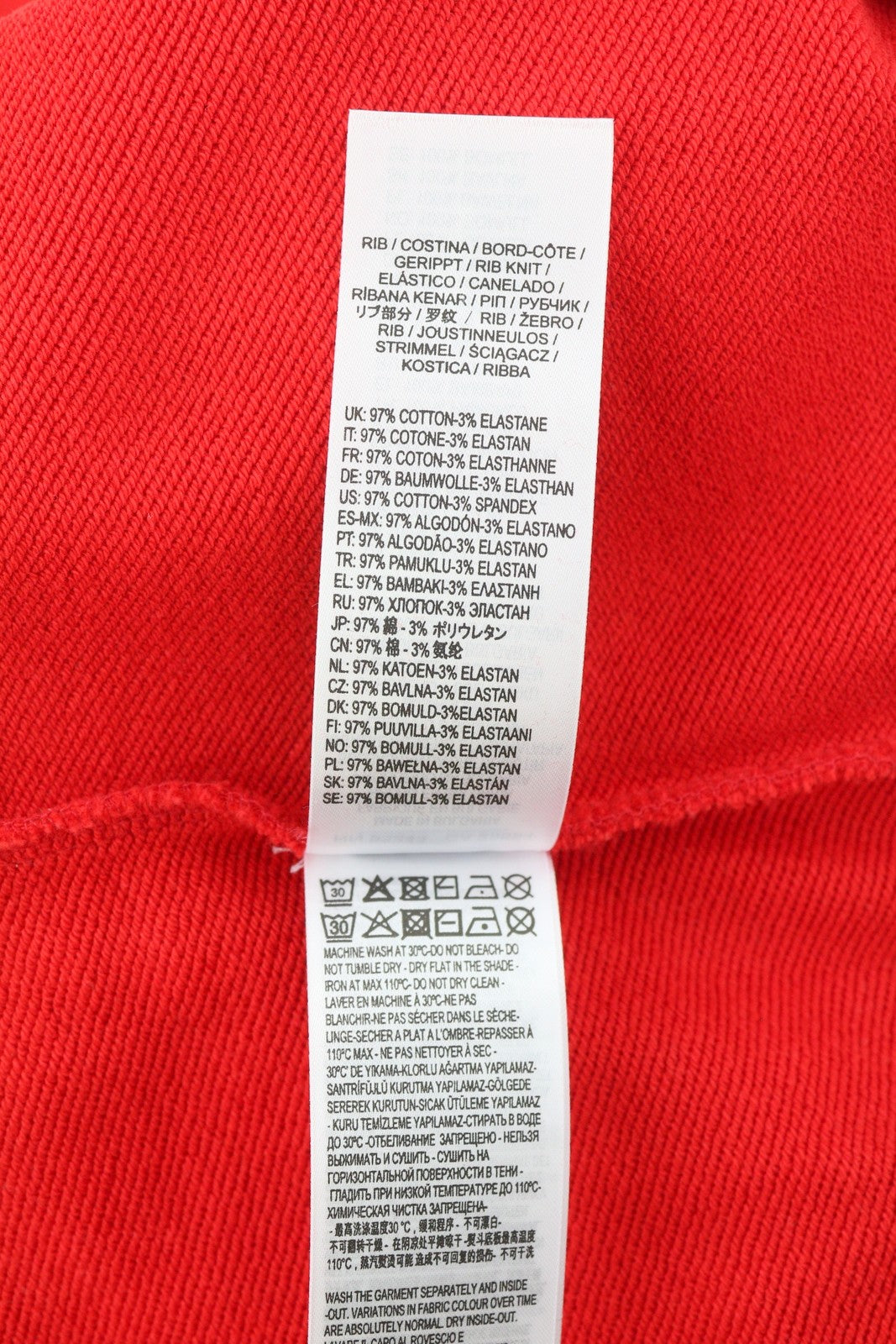 DIESEL S-Girk-Ecologo vyriškas džemperis M, raudonas, megztinis su apvalia kaklo iškirpte ir logotipu priekyje, rekomenduojama kaina – 125 € 