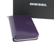 DIESEL Jadda moteriška piniginė OS violetinė odinė apvaliu užtrauktuku violetinė RRP 160 € 