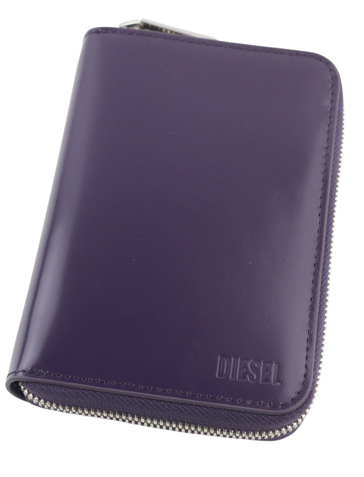 DIESEL Jadda moteriška piniginė OS violetinė odinė apvaliu užtrauktuku violetinė RRP 160 € 