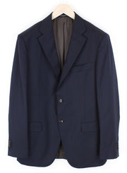 SUITSUPPLY Napoli Mens Blazer UK44L Navy Wool Notch Collar Dress Lined