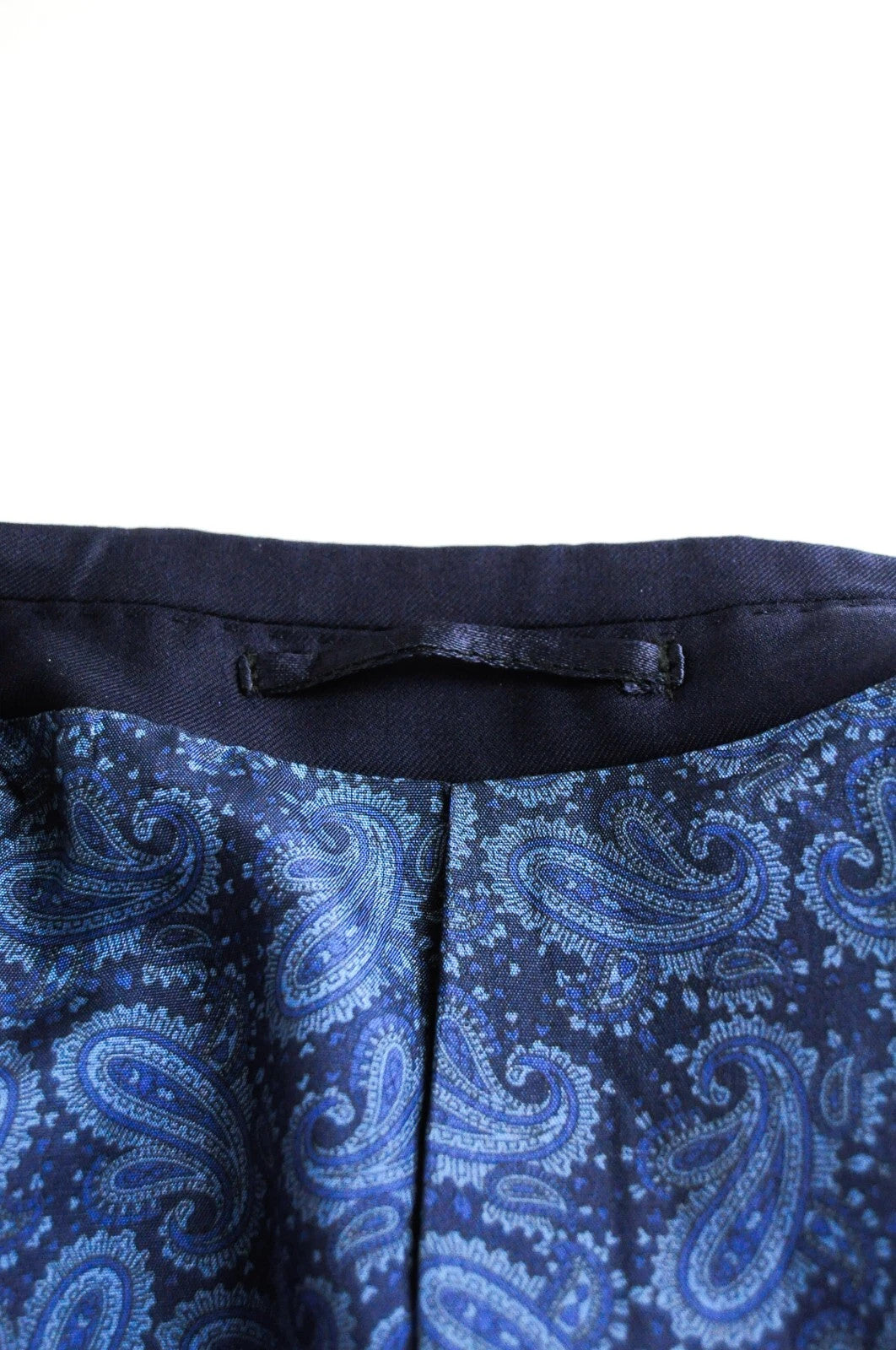 SUITSUPPLY Lazio Men's Suit UK32 Navy Wool Lined Pleated Formal 2-Piece