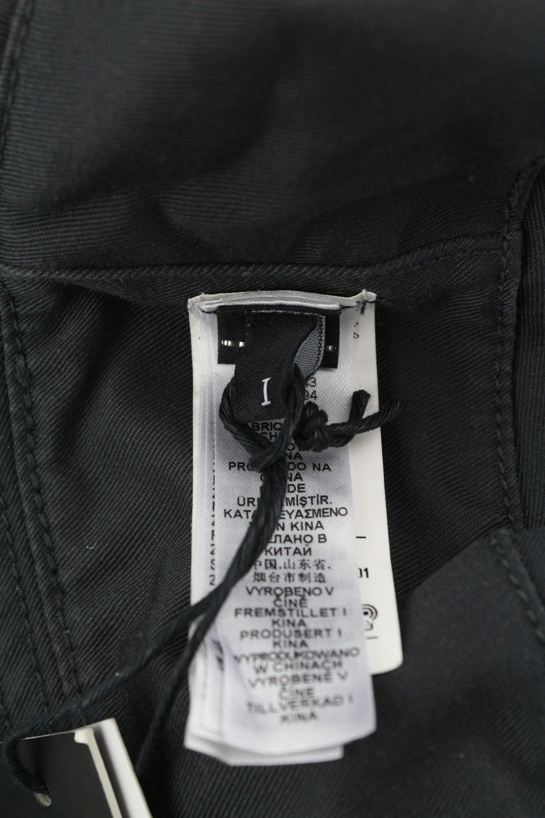 DIESEL D-Indig vyriška kepurė OS Black Bucket All Seasons Casual Patch Dark RRP 100 € 