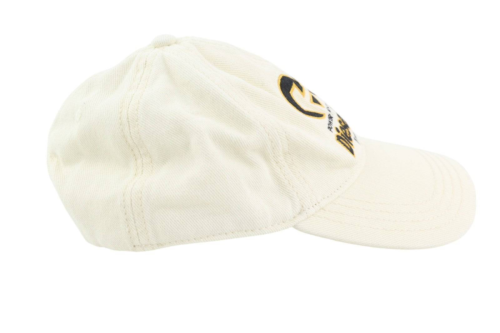 DIESEL C-Syom Men Cap OS White Baseball Embroidered Logo Light Cotton Unisex