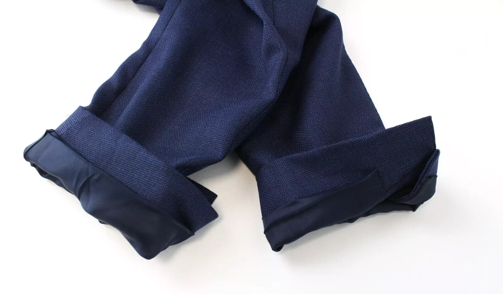 SUITSUPPLY vyriškas švarkas „Havana“ su mėlyna vilnone apykakle, vienaeilis, UK34R 