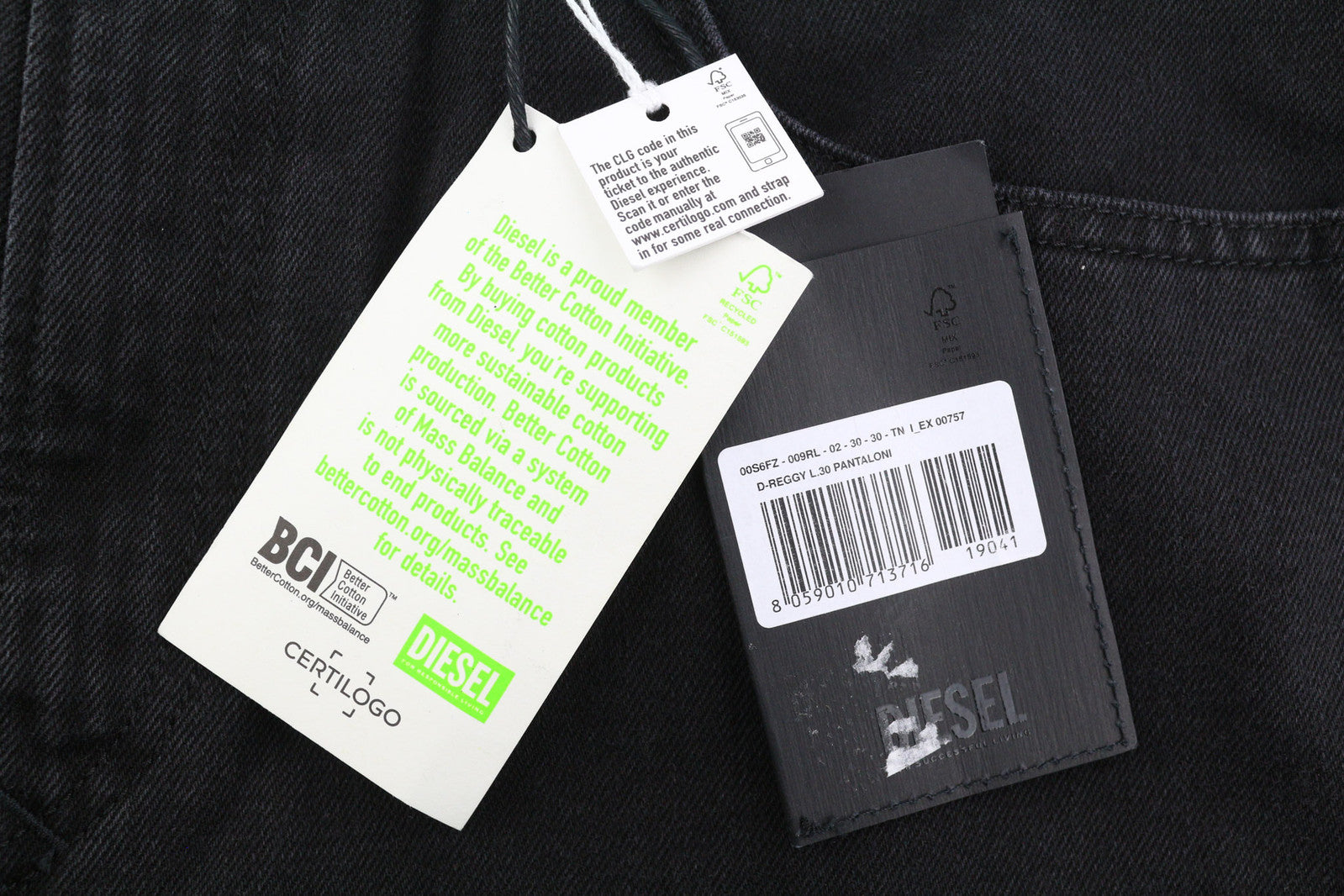 DIESEL D-Reggy 009RL Women Jeans W30/L30 Straight Regular Waist Zipper Denim