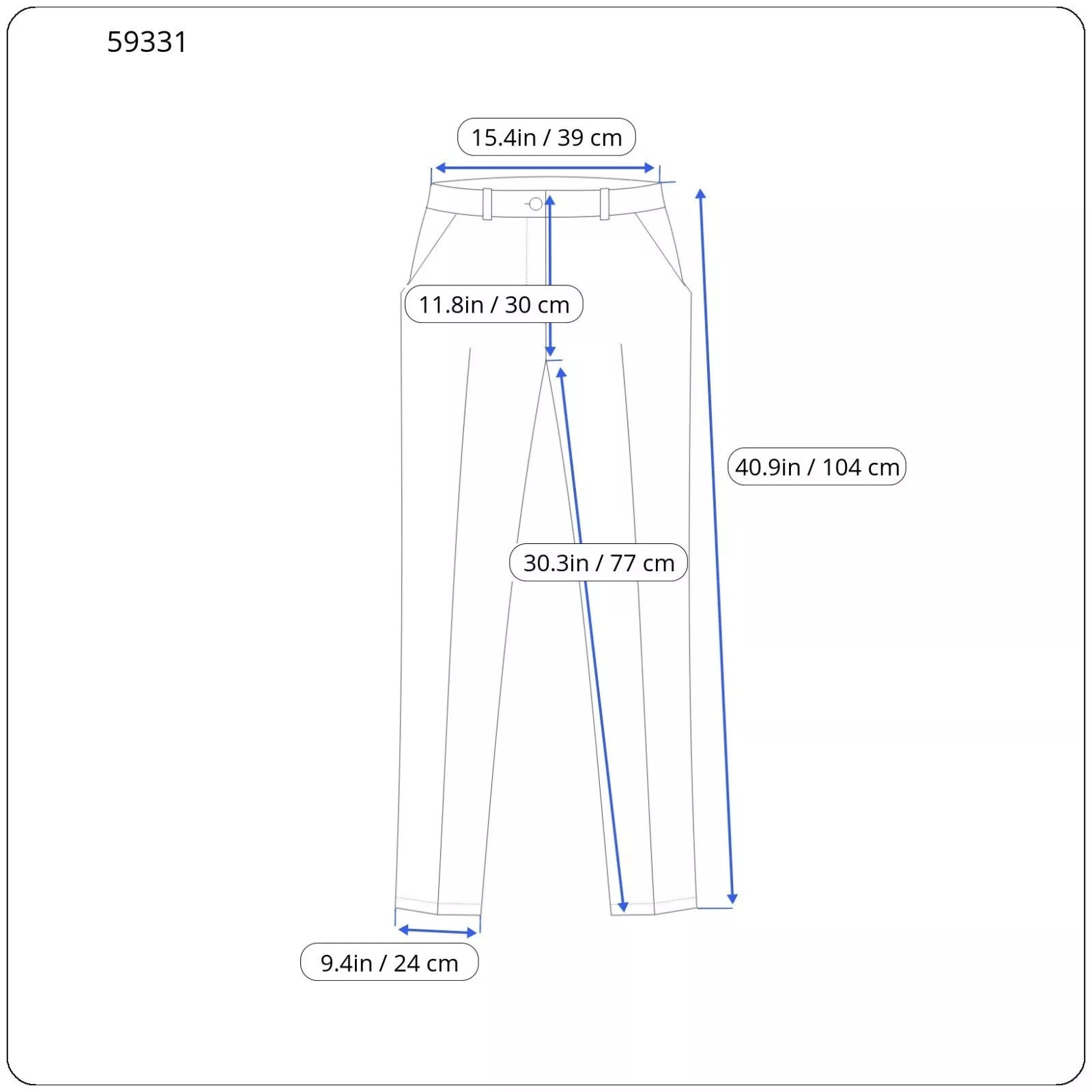 MAISON SCOTCH Women's Trousers S Navy Pleated Wide Classic Lightweight