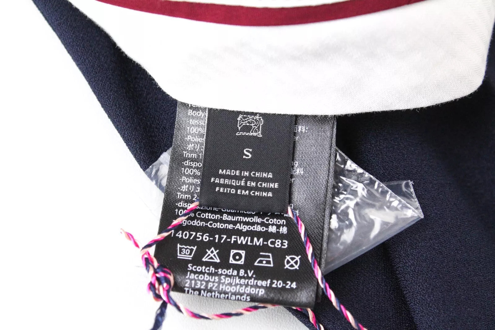 MAISON SCOTCH Women's Trousers S Navy Pleated Wide Classic Lightweight