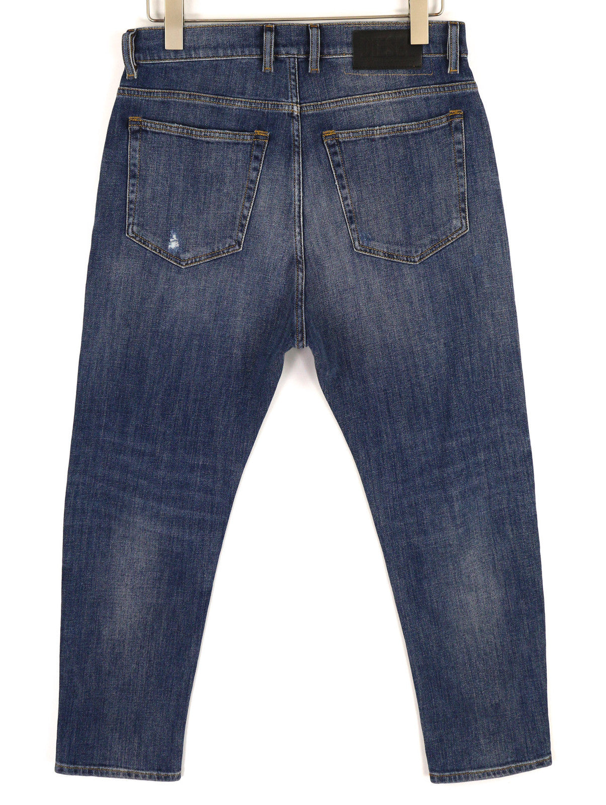 DIESEL D-Vider 0890X vyriški džinsai W30/L30 morkų kirpimo, tamprūs, skalbtos mėlynos spalvos 