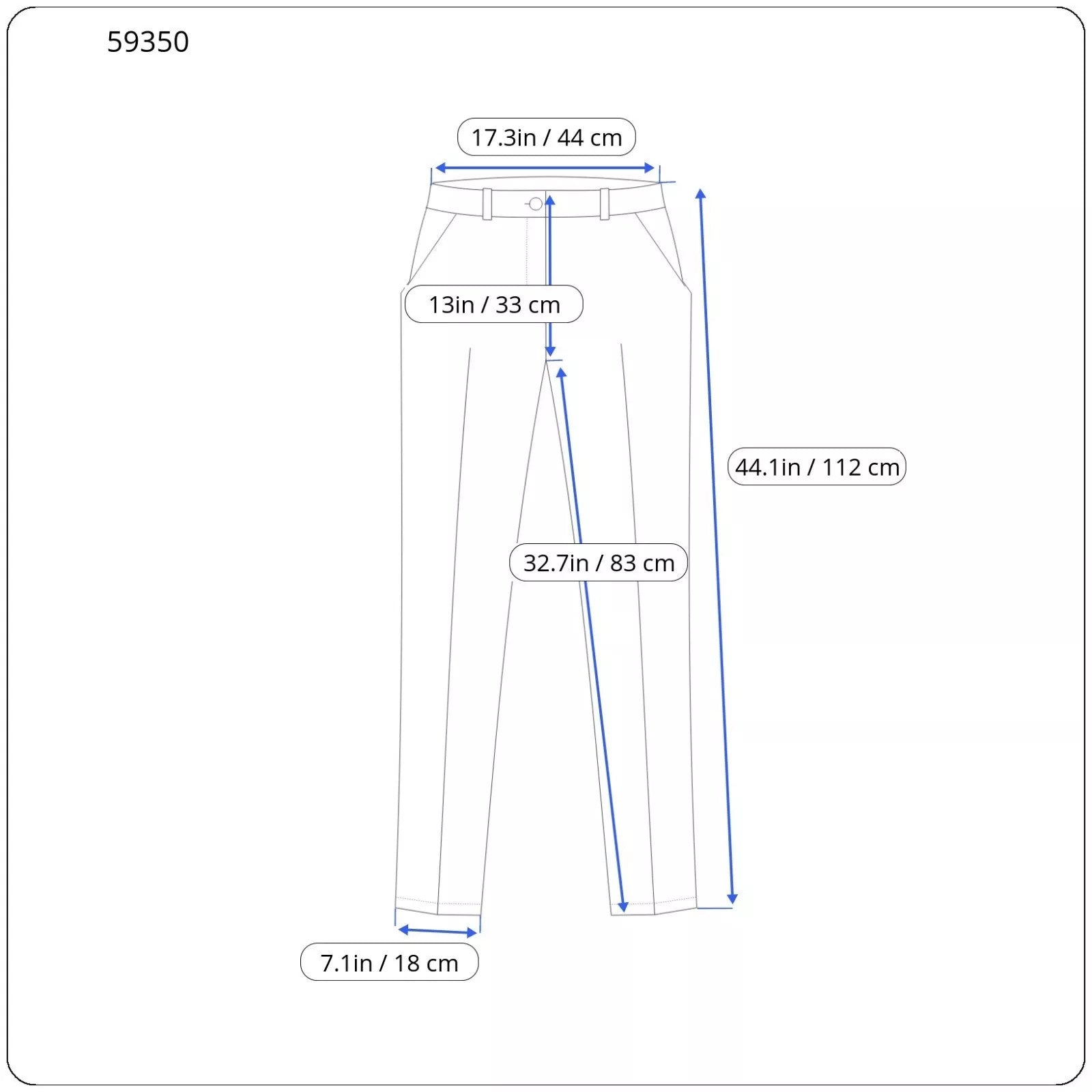 SUITSUPPLY Sienna Men's Trousers 42L Blue Pure Wool Pleated Formal Fit