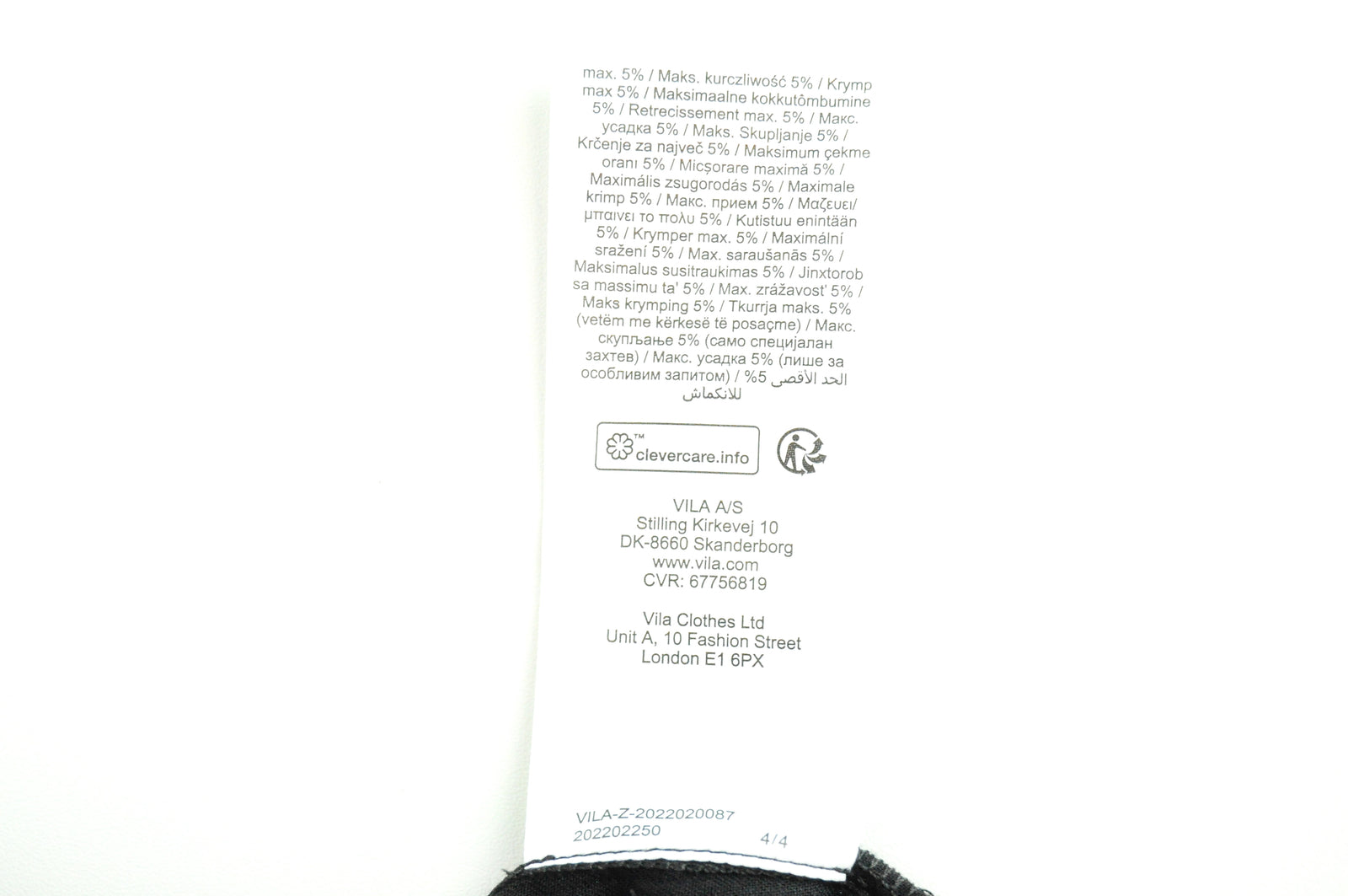 VILA Visuvita Women Dress EU40 Black Long Sleeve Laced Short Belted Tall Fit