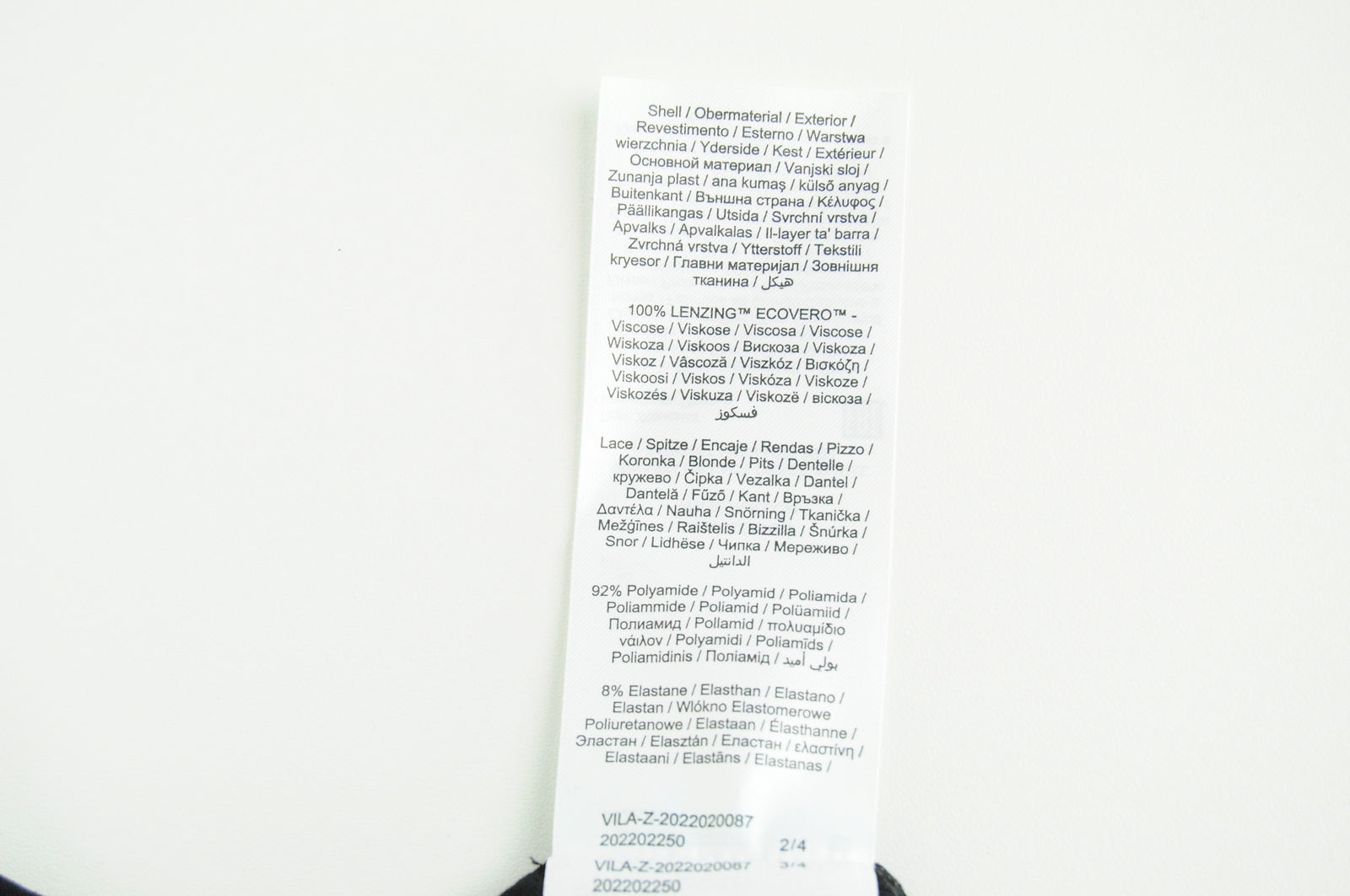 VILA Visuvita Women Dress EU40 Black Long Sleeve Laced Short Belted Tall Fit