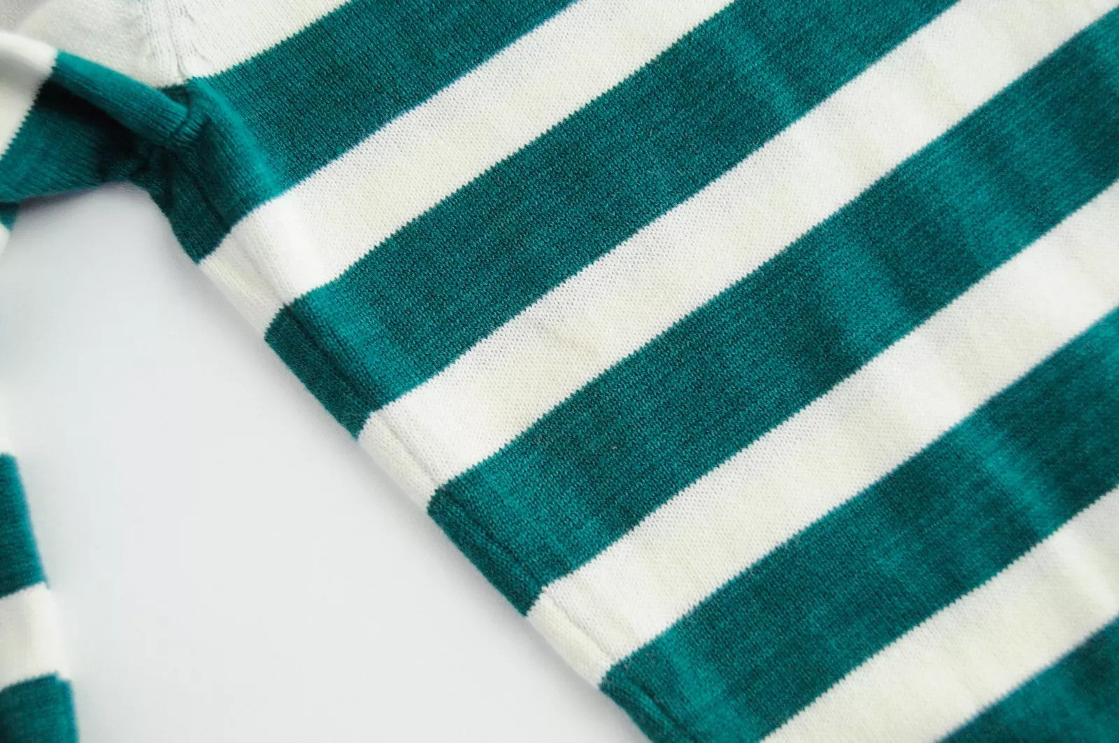 SCOTCH &amp; SODA Ams Couture vyriškas džemperis ~L žaliai dryžuotas medvilninis megztinis 