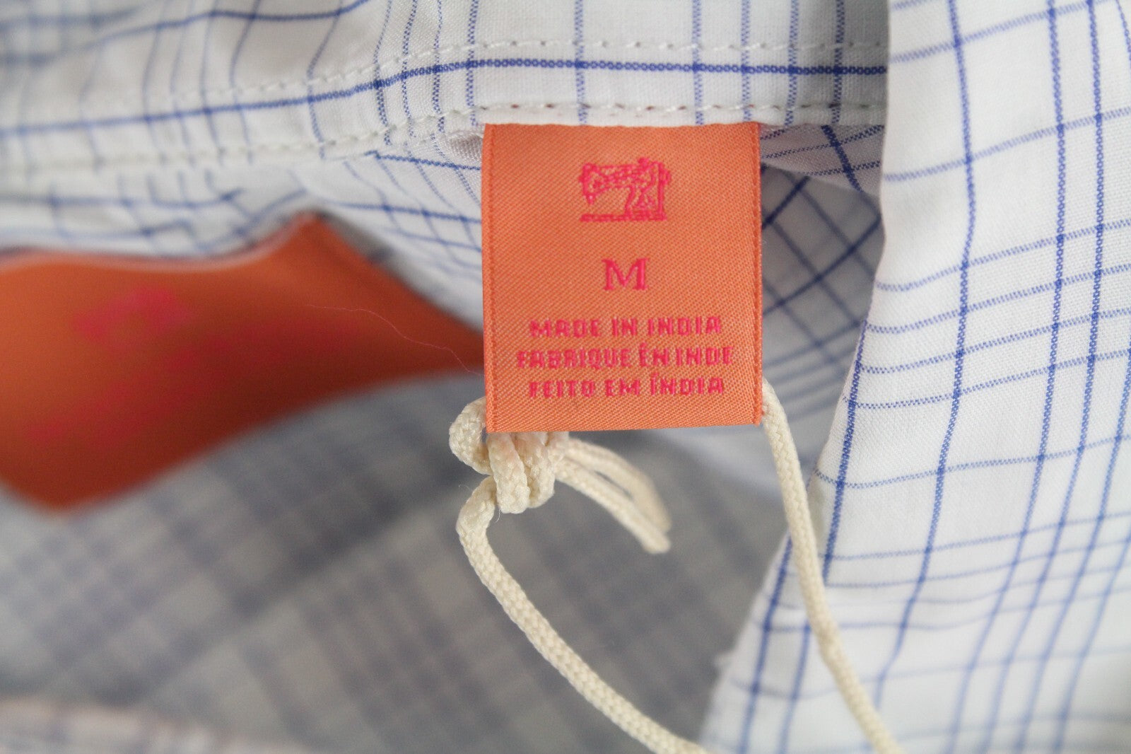 SCOTCH &amp; SODA Ams Couture vyriški marškinėliai M mėlyni, balti, languoti ilgomis rankovėmis su sagomis 