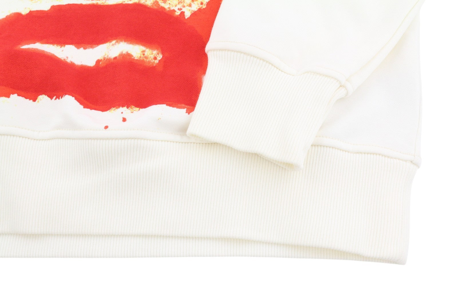 DIESEL S-Ginn-E5 vyriškas džemperis su baltu M dydžio megztiniu, apvalia kaklo iškirpte, priekyje logotipu ir pamušalu. 