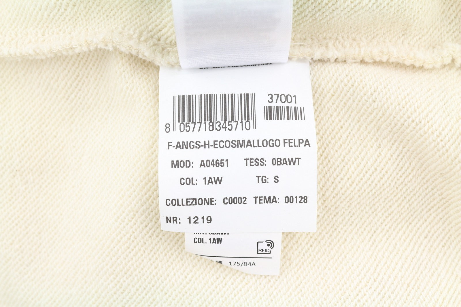 DIESEL F-Angs-H-Ecosmallogo moteriškas džemperis su gobtuvu S melanžo šviesiai geltonas megztinis 