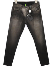 DIESEL D-Strukt Jogg 09B04 vyriški džinsai W30 Slim Leg Stretch, skalbtos juodos spalvos, RRP 295 € 