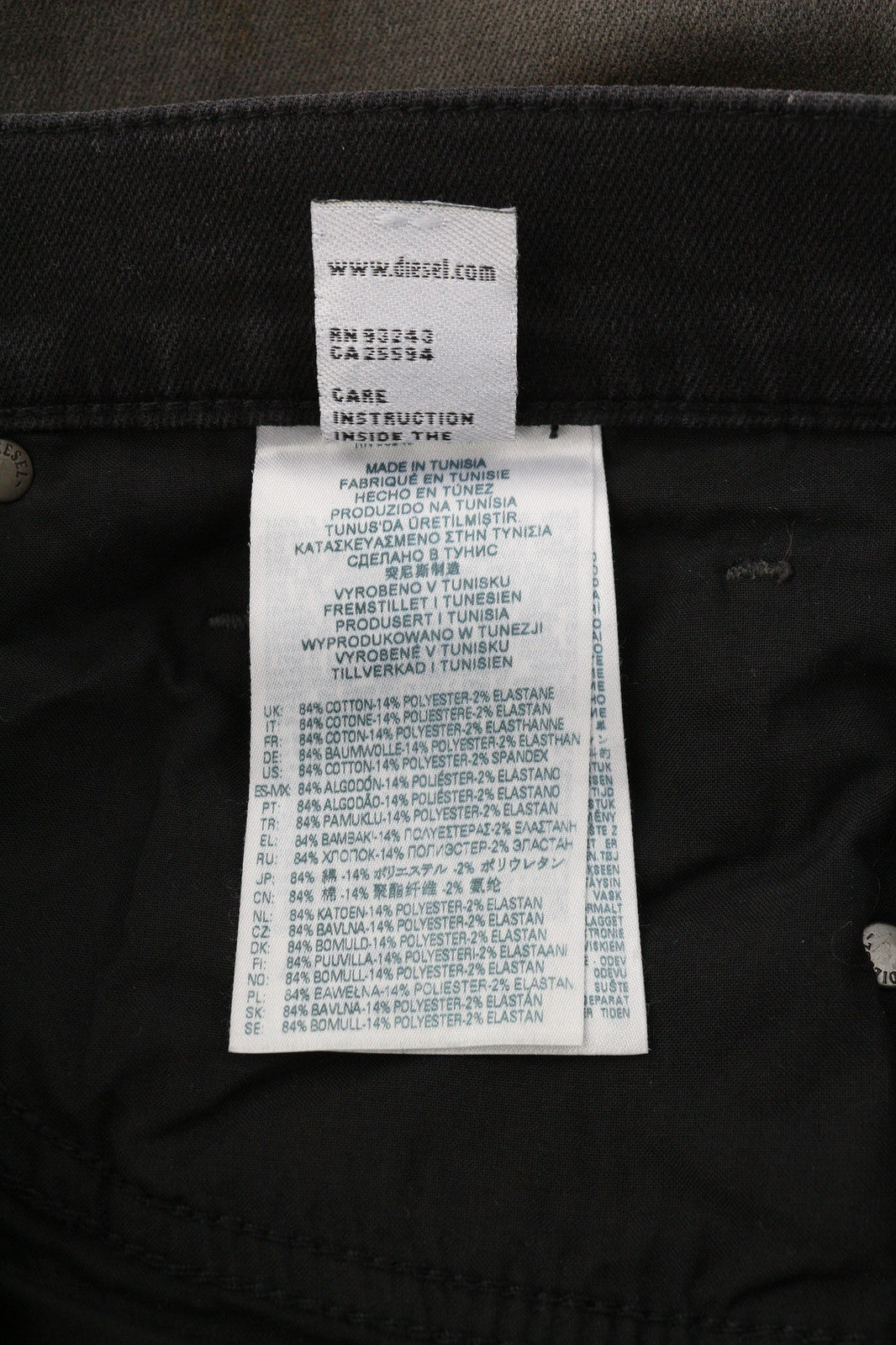 DIESEL D-Strukt Jogg 09B04 vyriški džinsai W30 Slim Leg Stretch, skalbtos juodos spalvos, RRP 295 € 