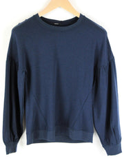 DENHAM Compass moteriški marškinėliai ilgomis rankovėmis, 2XS, mėlyni, tamprūs, laisvalaikio stiliaus 