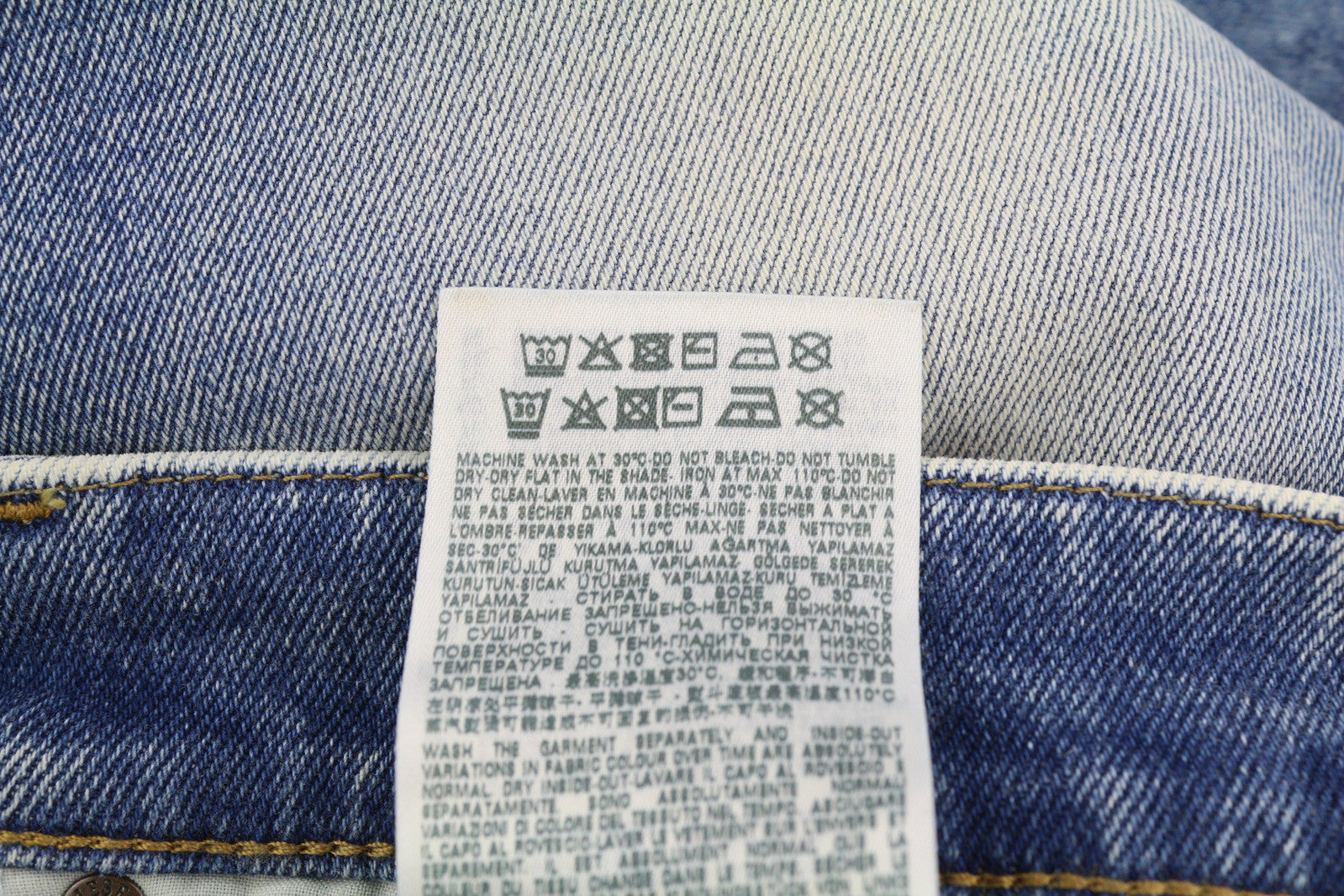 DIESEL D-Strukt 009MW vyriški džinsai W31/L32 Slim Stretch, dryžuoti, skalbtos mėlynos spalvos, RRP195 