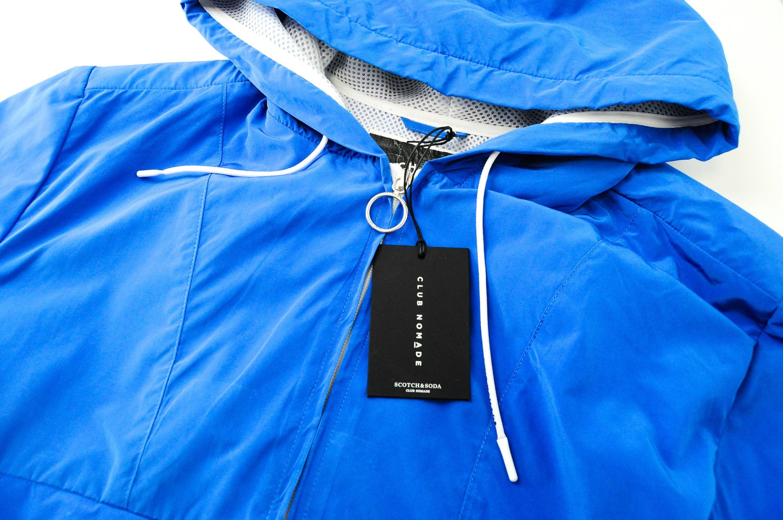 SCOTCH &amp; SODA Club Nomade vyriška striukė ~XL mėlyna su gobtuvu ir laisvalaikio striukė ilgomis rankovėmis 